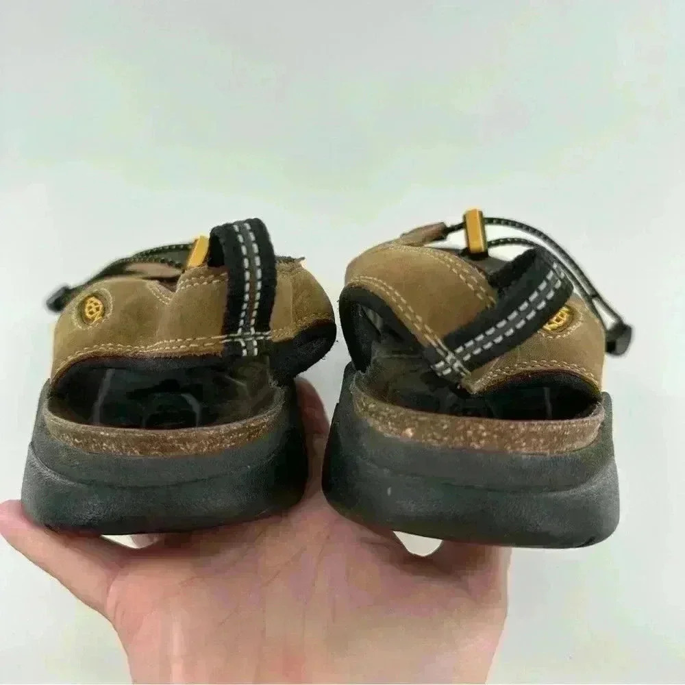Keen mens sandals 9.5 40 brown nubuck leather outdoors walking gorpcore hiking - Picture 8 of 12